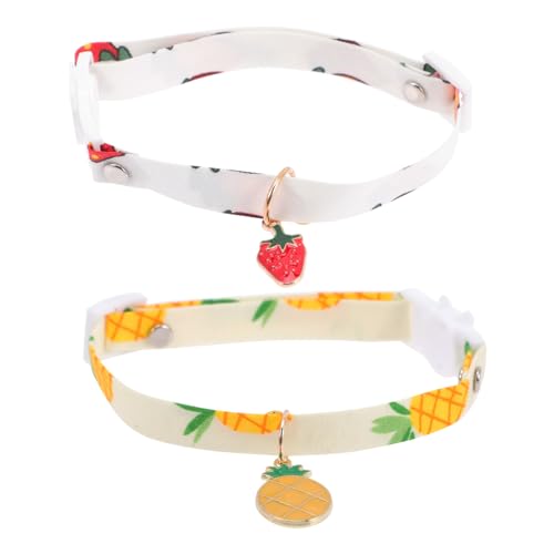 LIOOBO 2 Stück Kragenzubehör Kätzchen Verstellbarer Kragen Katzenhalsbänder Kätzchenkragen mit Glocke Katzenhalsband mit Glocke Verstellbare Welpen -ID -Kragen Kätzchen-Kragen Polyester LIOOBO 2 Stück Kragenzubehör Kätzchen Verstellbarer Kragen Katzenhalsbänder Kätzchenkragen mit Glocke Katzenhalsband mit Glocke Verstellbare Welpen -ID -Kragen Kätzchen-Kragen Polyester von LIOOBO