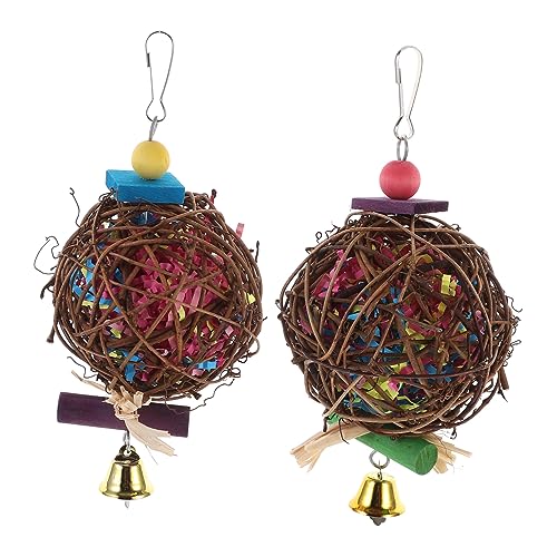 LIOOBO 2 Stück Papagei Beissen Papagei Vogelspielzeug Plüsch Für Haustiere Papagei Papageiung Kauen Ball Pflanzenfasern Zufällige Farbe LIOOBO 2 Stück Papagei Beissen Papagei Vogelspielzeug Plüsch Für Haustiere Papagei Papageiung Kauen Ball Pflanzenfasern Zufällige Farbe von LIOOBO