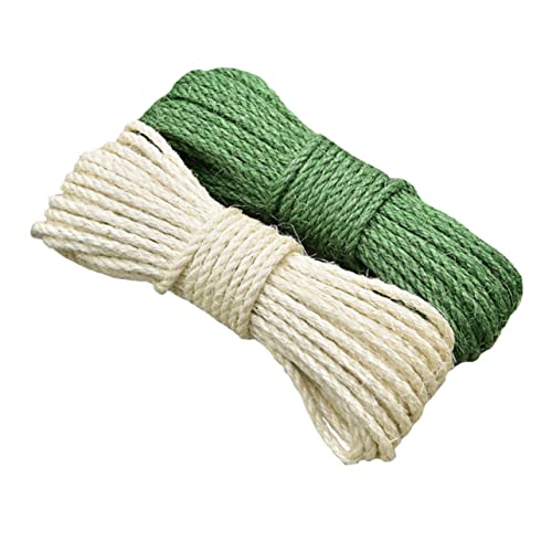 LIOOBO 2 Stück Sisalseil selber Machen Kratzen Seil für Katzenkratzbaum gedrehtes Sisalseil Katzenkratzbaum Sisalseil praktisches Hanfseil Ersatz für Katzenkratzbaum Green LIOOBO 2 Stück Sisalseil selber Machen Kratzen Seil für Katzenkratzbaum gedrehtes Sisalseil Katzenkratzbaum Sisalseil praktisches Hanfseil Ersatz für Katzenkratzbaum Green von LIOOBO