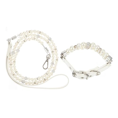 LIOOBO 2 Stück Verstellbares Welpen Halsband mit Perlen Teiliges Set Hundehalsband und Leine Langlebig Atmungsaktiv Modisches Sicherheitszubehör für Kleine Hunde Geschenkidee für LIOOBO 2 Stück Verstellbares Welpen Halsband mit Perlen Teiliges Set Hundehalsband und Leine Langlebig Atmungsaktiv Modisches Sicherheitszubehör für Kleine Hunde Geschenkidee für von LIOOBO