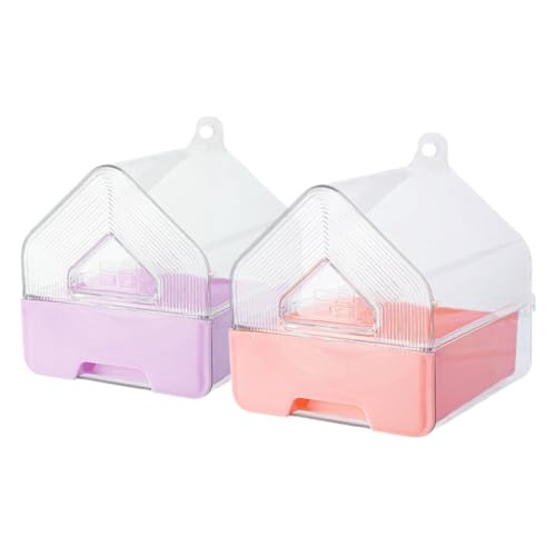 LIOOBO 2-teiliges Vogelbadewannen-Set: Papageienwaschbox, Haustierkäfig-badewanne Für Kleine Vögel, Wellensittich-duschzubehör, Hängendes Design Für Den Innenbereich LIOOBO 2-teiliges Vogelbadewannen-Set: Papageienwaschbox, Haustierkäfig-badewanne Für Kleine Vögel, Wellensittich-duschzubehör, Hängendes Design Für Den Innenbereich von LIOOBO