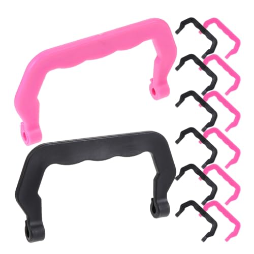 LIOOBO 20 Stück Teiliges Set Tragbare Käfiggriffe aus Kunststoff Multifunktionale Zubehörteile für Vogel und Nagerkäfige Schwarz und von LIOOBO