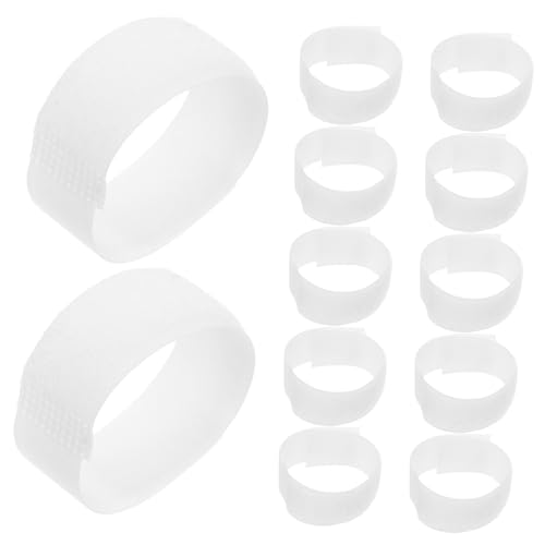 LIOOBO 20stücke Elastische Befestigungsgurte Für Hundestiefel rutschfeste Sockenhalter Befestigungsbänder Für Haustierschuhe Für Pfotenkomfort Weiß von LIOOBO