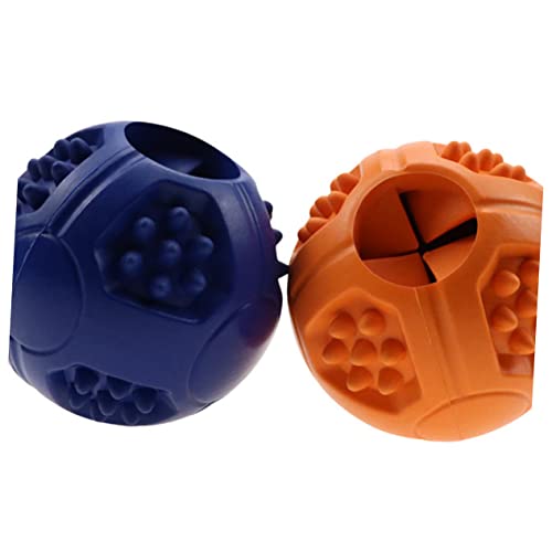 LIOOBO 2St beemysafe pet Futterball Dogs Toys Dog Toy Gummiball tschukball Werfer unverwüstlicher Hundeball Haustier quietschend Kauer Schulungsbedarf von LIOOBO