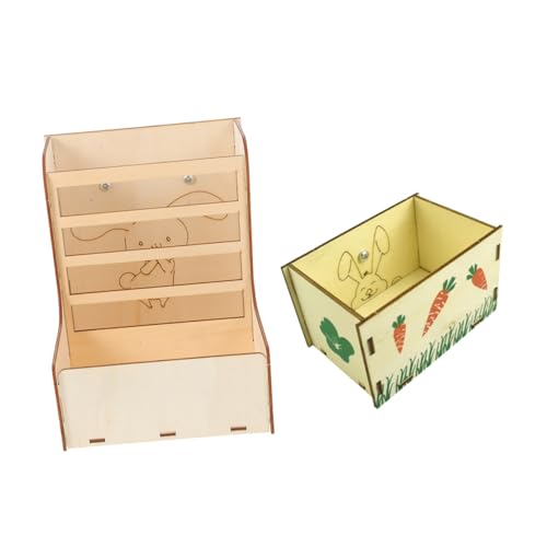 LIOOBO 2Stücke Heu Feeder für Kleintiere Professionelle Futterstation für Meerschweinchen Installieren für Fütterung mit Verschiedenen LIOOBO 2Stücke Heu Feeder für Kleintiere Professionelle Futterstation für Meerschweinchen Installieren für Fütterung mit Verschiedenen von LIOOBO