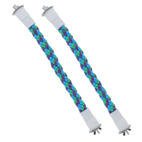 LIOOBO 2pcs Vogelseil Barsch Stand Vogel Käfig Kletterseil Spielzeug Accessoires Für Cockatiels Lovebird Shetgies Zuckergläubiger Schwung von LIOOBO