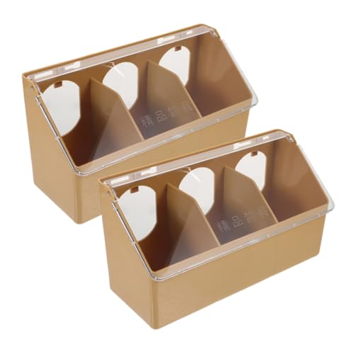 LIOOBO 2stücke Futterspender Für Tauben Multifunktionale Futterbox Mit Deckel Für Vögel Installieren Für Vogelkäfige Und Pigeon-fütterung von LIOOBO