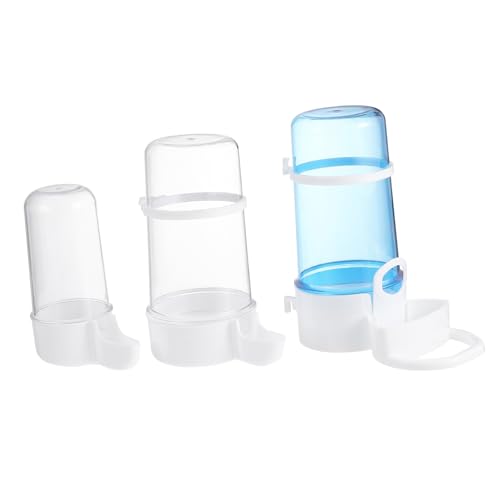 LIOOBO 3 Stück Automatischer Vogelwasserspender Teiliges Trinkschalen für Kleintiere und Vögel Langlebig Sicher und Installieren Geeignet für Wellensittiche und Andere Zufällige Farbe von LIOOBO