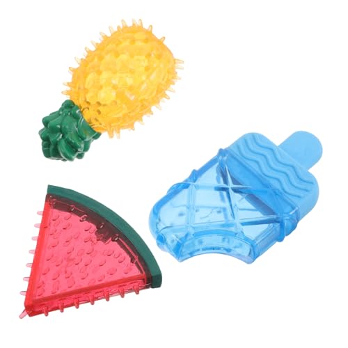 LIOOBO 3 Stück Wassermelonen und Ananasform Gefrierbar für Zahnung Langlebig und Zahnreinigend für Kleine bis Mittelgroße LIOOBO 3 Stück Wassermelonen und Ananasform Gefrierbar für Zahnung Langlebig und Zahnreinigend für Kleine bis Mittelgroße von LIOOBO