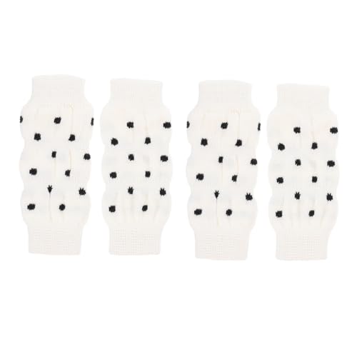 LIOOBO 4 Stück rutschfeste Hundesocken mit Weißen Punkten Atmungsaktive Warme Hundepfoten Stulpen für Kleine Hunde bis Schützende und rutschfeste Beinsocken für Drinnen und Draußen LIOOBO 4 Stück rutschfeste Hundesocken mit Weißen Punkten Atmungsaktive Warme Hundepfoten Stulpen für Kleine Hunde bis Schützende und rutschfeste Beinsocken für Drinnen und Draußen von LIOOBO