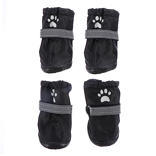 LIOOBO 4 Stück wasserdichte Hundeschuhe für Outdoor Aktivitäten rutschfeste Pet Rainshoes für Hunde Bequem und Atmungsaktiv für Park Strand und Wanderungen LIOOBO 4 Stück wasserdichte Hundeschuhe für Outdoor Aktivitäten rutschfeste Pet Rainshoes für Hunde Bequem und Atmungsaktiv für Park Strand und Wanderungen von LIOOBO