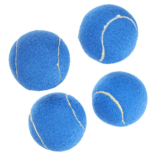 LIOOBO 4Stücke Teiliges Interaktives Hundespielzeug Bissresistente Tennisbälle für Hunde für Wurf und Fangspiele für Kleine und Große Hunde von LIOOBO