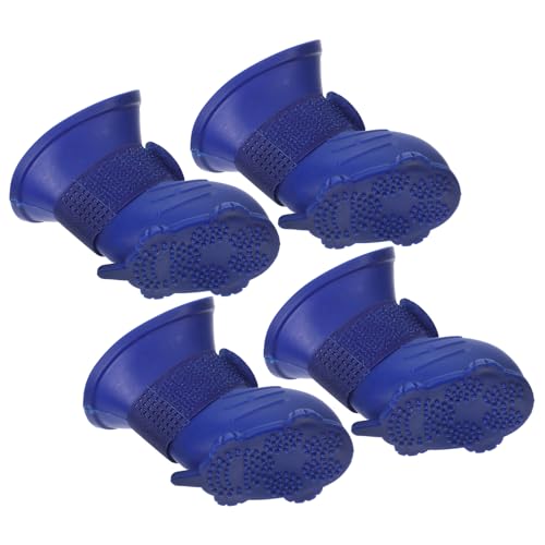 LIOOBO 4Stücke wasserdichte Regenstiefel für Hunde rutschfeste Pfotenschuhe Leichte Hundeschuhe für Outdoor Aktivitäten bei Regenwetter Sicherer und Hohe Sichtbarkeit LIOOBO 4Stücke wasserdichte Regenstiefel für Hunde rutschfeste Pfotenschuhe Leichte Hundeschuhe für Outdoor Aktivitäten bei Regenwetter Sicherer und Hohe Sichtbarkeit von LIOOBO