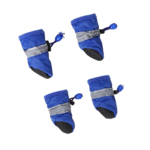LIOOBO 4Stücke wasserdichte rutschfeste Hundestiefel für Kleine bis Mittlere Pfotenschutz für Wetterbedingungen Schützende Outdoor Booties LIOOBO 4Stücke wasserdichte rutschfeste Hundestiefel für Kleine bis Mittlere Pfotenschutz für Wetterbedingungen Schützende Outdoor Booties von LIOOBO