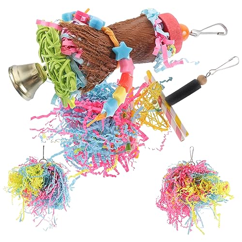 LIOOBO 4stücke Holzspielzeug Für Papageien Kauspielzeug Und Schwingelement Für Vögel Sicheres Multifunktionales Zubehör Für Käfige Für Wellensittiche Und Nymphensittiche LIOOBO 4stücke Holzspielzeug Für Papageien Kauspielzeug Und Schwingelement Für Vögel Sicheres Multifunktionales Zubehör Für Käfige Für Wellensittiche Und Nymphensittiche von LIOOBO
