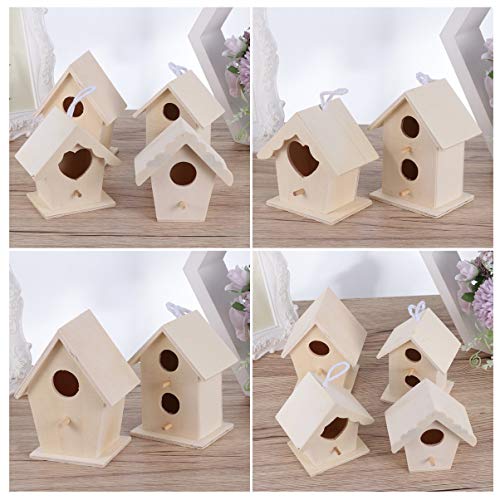 LIOOBO 5 Stück Vogelnest-Ornamente Aus Holz Dekoration Vogelhäuser Vogelhaus Vogelnest Unfertiges Holzhandwerk Vogelnester Dekorieren Hängende Ornamente Aus Holz Hölzern Beige LIOOBO 5 Stück Vogelnest-Ornamente Aus Holz Dekoration Vogelhäuser Vogelhaus Vogelnest Unfertiges Holzhandwerk Vogelnester Dekorieren Hängende Ornamente Aus Holz Hölzern Beige von LIOOBO