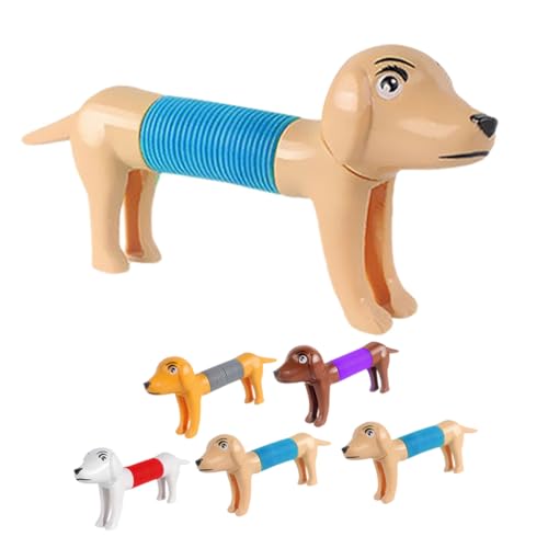 LIOOBO 6 Stück Teiliges Teleskopisches Hundespielzeug aus Pop Rohren Lustiges Tier Design Stressabbauendes für Partys und Interaktion für Welpen und Hunde LIOOBO 6 Stück Teiliges Teleskopisches Hundespielzeug aus Pop Rohren Lustiges Tier Design Stressabbauendes für Partys und Interaktion für Welpen und Hunde von LIOOBO