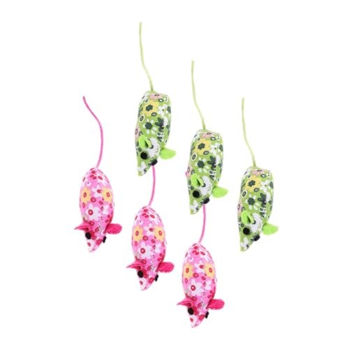 LIOOBO 6 Stück ausgestopftes Katzenspielzeug Katzenminze Cat Chase Toy pelziges katzenspielzeug Katzenmäusespielzeuge für Katzen-Mäuse- Mäuse Katzenspielzeug Plüsch LIOOBO 6 Stück ausgestopftes Katzenspielzeug Katzenminze Cat Chase Toy pelziges katzenspielzeug Katzenmäusespielzeuge für Katzen-Mäuse- Mäuse Katzenspielzeug Plüsch von LIOOBO