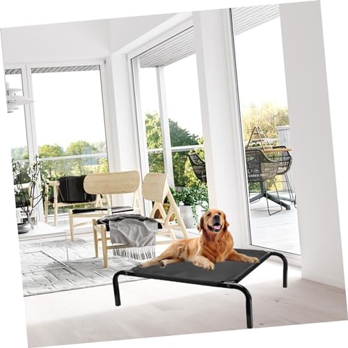 LIOOBO Abnehmbarer Atmungsaktiver Hundebett bezug Erhöhtes Haustierbett für Gemütlichen Schlaf Waschbarer XL Hundeschlafplatz Komfortables Hundebett für Indoor und Outdoor Nutzung von LIOOBO