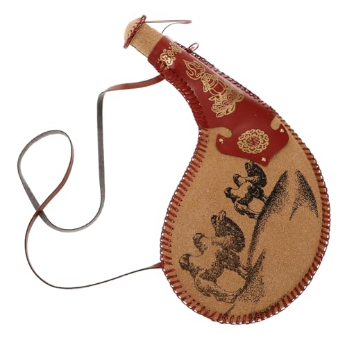 LIOOBO Antiker Wasserbeutel Bag Leicht Tragbar Auslaufsicher für Wein und Wasser Retro Stil für Tanzaufführungen Outdoor Aktivitäten und Reise von LIOOBO