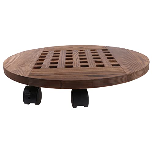LIOOBO Aufbewahrungsbehälter für Pflanzentöpfe Pflanzen im Freien beweglich Untertasse schubkarre Rad-Blumentopf-Tablett Pflanzschale aus Holz mit Rädern hölzern Brown LIOOBO Aufbewahrungsbehälter für Pflanzentöpfe Pflanzen im Freien beweglich Untertasse schubkarre Rad-Blumentopf-Tablett Pflanzschale aus Holz mit Rädern hölzern Brown von LIOOBO