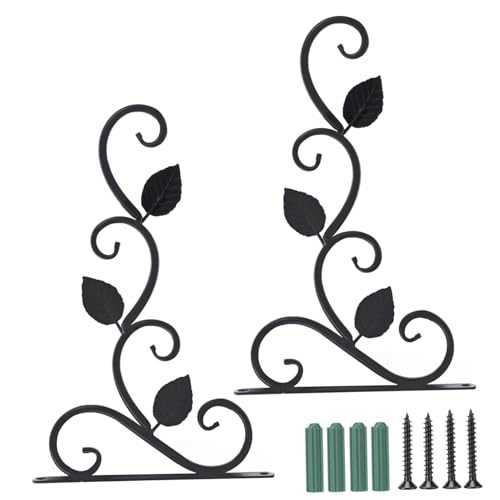 LIOOBO Wandmontierter Pflanzenhänger Aus Dekorativer Blumentopf- Für Innen Und Außenbereich Für Hängeampeln Und Pflanzenarrangements Schwarz LIOOBO Wandmontierter Pflanzenhänger Aus Dekorativer Blumentopf- Für Innen Und Außenbereich Für Hängeampeln Und Pflanzenarrangements Schwarz von LIOOBO