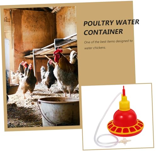LIOOBO Automatischer Geflügel Wassertränke Futterspender Wasserspender mit Robustem Design für Hühner Küken Tauben und Papageien Leicht zu Reinigen und Vielseitig Einsetzbar im und von LIOOBO