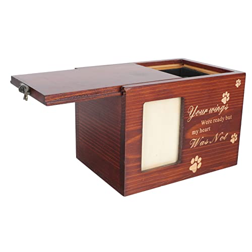 LIOOBO Box Haustierurne Foto Katzenstreu Asche Haustierurnen Für Haustiere Asche Hunde Katzenspielzeug Kleine Urne Für Menschliche Asche Pfotenabdruck Set Gedenkurne Für von LIOOBO
