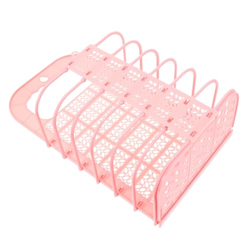 LIOOBO Futterkorb Geflügelfutterkorb Hühnerfutterbehälter Für Vieh Kleiner Futterspender Geflügeleimer Fütterung Geflügel Obst Gemüsehalter Küken Kunststoff Rosa von LIOOBO