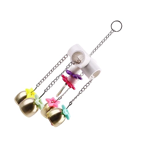 LIOOBO Glockenspielzeug Spielzeugglocken für Vögel Papagei für Vogelkäfige Haustiervogelspielzeug Kauspielzeug für Vögel Vogelspielzeug für Wellensittiche Golden LIOOBO Glockenspielzeug Spielzeugglocken für Vögel Papagei für Vogelkäfige Haustiervogelspielzeug Kauspielzeug für Vögel Vogelspielzeug für Wellensittiche Golden von LIOOBO