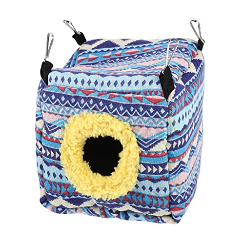 LIOOBO Goldenes Blumennest Hamsterbett-Versteck Tierheim für Meerschweinchen Kleintierhängematten Meerschweinchen Kuschelsack drinnen Hamsternest Eichhörnchen -Hängematte Baumwolle Blau LIOOBO Goldenes Blumennest Hamsterbett-Versteck Tierheim für Meerschweinchen Kleintierhängematten Meerschweinchen Kuschelsack drinnen Hamsternest Eichhörnchen -Hängematte Baumwolle Blau von LIOOBO