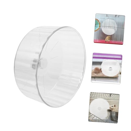 LIOOBO Großes Hamsterrad Geräuschlos mit Doppelachse Transparent für Meerschweinchen Rennmäuse Chinchillas Kleintiere Laufrad Haustierspielzeug LIOOBO Großes Hamsterrad Geräuschlos mit Doppelachse Transparent für Meerschweinchen Rennmäuse Chinchillas Kleintiere Laufrad Haustierspielzeug von LIOOBO