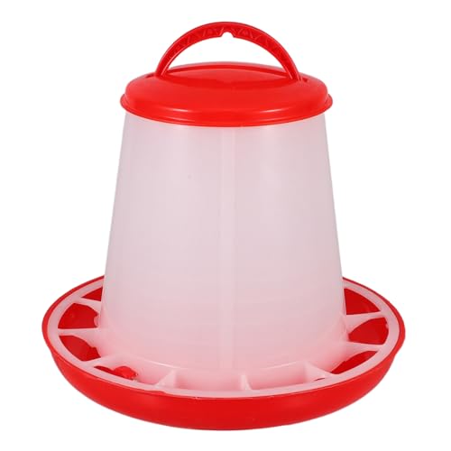LIOOBO Hängender Hühnerfutterspender, Kükenfutterspender, Tränke, Geflügel, Entenfutterbehälter, Fütterungsgerät, Kunststoff-lebensmittelbehälter, Geflügelstall-Essentials von LIOOBO