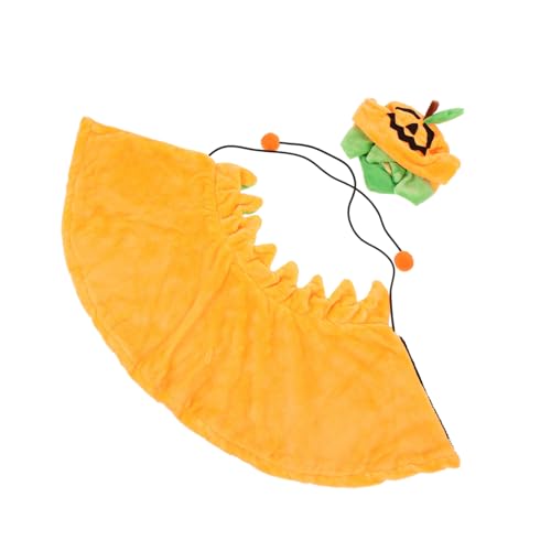 LIOOBO Halloween Haustier Umhang und Mütze Set aus Hochwertigem Plüsch Atmungsaktiv Verstellbar für Hunde und Katzen Bequemes Kostüm für Party und Festtage LIOOBO Halloween Haustier Umhang und Mütze Set aus Hochwertigem Plüsch Atmungsaktiv Verstellbar für Hunde und Katzen Bequemes Kostüm für Party und Festtage von LIOOBO