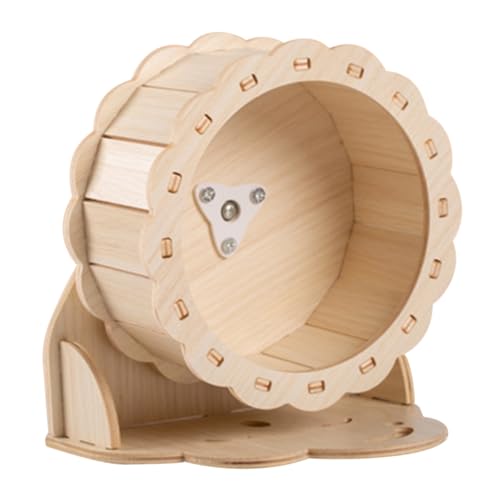 LIOOBO Hamster Laufrad Holz Leises Geräuscharmes Hamsterlaufrad mit Glatten Kanten Geräuschdämmendes Laufrad für Zwerghamster Rennmäuse Igel und Andere Kleintiere mit Wolkenhalterung LIOOBO Hamster Laufrad Holz Leises Geräuscharmes Hamsterlaufrad mit Glatten Kanten Geräuschdämmendes Laufrad für Zwerghamster Rennmäuse Igel und Andere Kleintiere mit Wolkenhalterung von LIOOBO