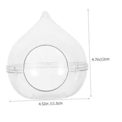 LIOOBO Hamster Sandbad mit Abnehmbarem Deckel Transparentes Kleines Bad für Hamster Chinchillas und Kleintiere Leicht zu Reinigen und Auslaufsicher Geeignet als Toilette und Sandbad LIOOBO Hamster Sandbad mit Abnehmbarem Deckel Transparentes Kleines Bad für Hamster Chinchillas und Kleintiere Leicht zu Reinigen und Auslaufsicher Geeignet als Toilette und Sandbad von LIOOBO