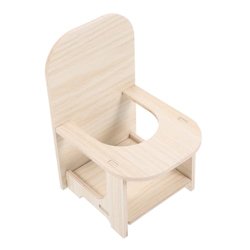 LIOOBO Hamsterstuhl aus Holz Kleintierspielzeug für Hamster und Zwerghamster als Haussitzmöbel für Dekoration und Fotografie und Langlebig für Fütterung LIOOBO Hamsterstuhl aus Holz Kleintierspielzeug für Hamster und Zwerghamster als Haussitzmöbel für Dekoration und Fotografie und Langlebig für Fütterung von LIOOBO