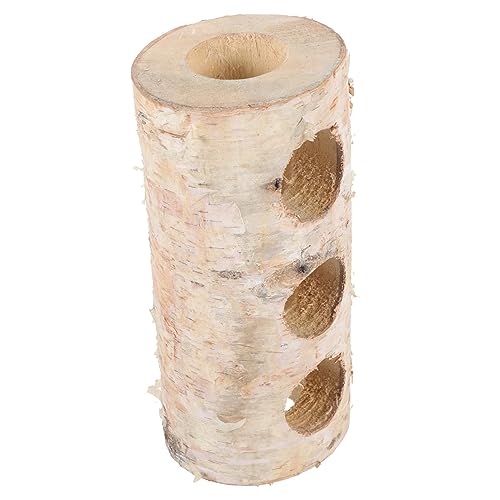 LIOOBO Hamsterversteck aus Holz Tunnel für Kleintiere für Hamster und Meerschweinchen Handgefertigtes Versteck Langlebig und Fördert LIOOBO Hamsterversteck aus Holz Tunnel für Kleintiere für Hamster und Meerschweinchen Handgefertigtes Versteck Langlebig und Fördert von LIOOBO