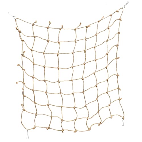 LIOOBO Hanfseilkletternetz Kletterseilnetz Für Vogelratten Papageien-seilschaukel-ständerspielzeug Netze Vogel Seil Barsch Vogelnetz Hängemattennetz Vogelleiter Sittiche LIOOBO Hanfseilkletternetz Kletterseilnetz Für Vogelratten Papageien-seilschaukel-ständerspielzeug Netze Vogel Seil Barsch Vogelnetz Hängemattennetz Vogelleiter Sittiche von LIOOBO
