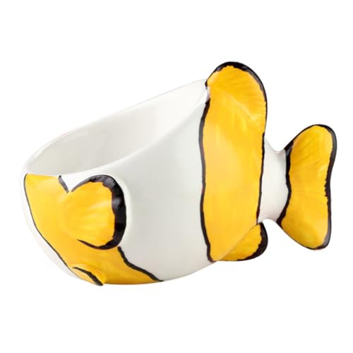 LIOOBO Futternapf für Katzen und Hunde Wassernapf aus Keramik im Fischdesign Ergonomischer Haustiernapf rutschfest Leicht zu Reinigen LIOOBO Futternapf für Katzen und Hunde Wassernapf aus Keramik im Fischdesign Ergonomischer Haustiernapf rutschfest Leicht zu Reinigen von LIOOBO