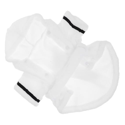 LIOOBO Haustier Bademantel Hund Bademantel Hunderoben Für Nach Dem Bad Kostüme Für Hunde Welpen Bademantel Abdeckung Badetuch Für Hunde Handtuch Mäntel Weiß Polyester von LIOOBO