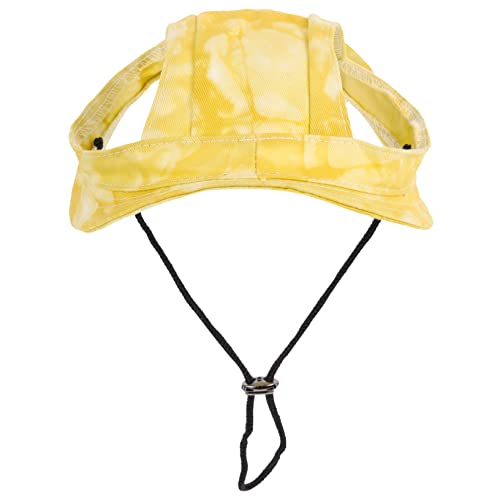 LIOOBO Haustier-Baseballmütze Welpen-Baseballmütze Welpenmütze Sonnenhüte für Hunde Hundemützen für große Hunde Schutz Sonnenhut für Hund Hundemütze klein Baumwolle Yellow LIOOBO Haustier-Baseballmütze Welpen-Baseballmütze Welpenmütze Sonnenhüte für Hunde Hundemützen für große Hunde Schutz Sonnenhut für Hund Hundemütze klein Baumwolle Yellow von LIOOBO