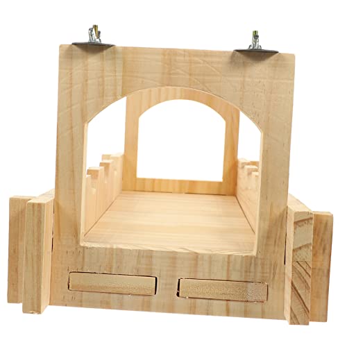 LIOOBO Haustierbrücke aus Holz für Kleintiere und Langlebige Hängematte für Meerschweinchen Hamster und Igel als Versteck Käfig LIOOBO Haustierbrücke aus Holz für Kleintiere und Langlebige Hängematte für Meerschweinchen Hamster und Igel als Versteck Käfig von LIOOBO