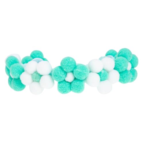 LIOOBO Haustierhalsband Für Hunde Name Einstellbar Kragen Für Weibliches Katzenhalsband Nacken Haustiere Katzenhalsbänder Blumen Hundehalsband Katzenzubehör Rosa Grün Garn von LIOOBO