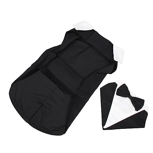 LIOOBO Haustierkleid Kleidung Hochzeit Outfit Züchten Klein Ups Haustier Formeller Verschleiß Smokinganzug Für Haustiere Smokings Smoking Für Hunde Party Weste Anzüge Schwarz Polyester LIOOBO Haustierkleid Kleidung Hochzeit Outfit Züchten Klein Ups Haustier Formeller Verschleiß Smokinganzug Für Haustiere Smokings Smoking Für Hunde Party Weste Anzüge Schwarz Polyester von LIOOBO