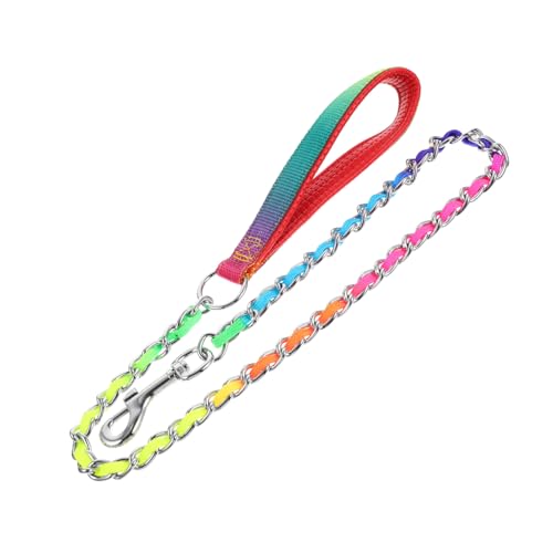 LIOOBO Professionelle Verschleißfeste Hundeleine Bissfeste Kette für Große und Kleine Hunde Praktische Haustierkette für Training LIOOBO Professionelle Verschleißfeste Hundeleine Bissfeste Kette für Große und Kleine Hunde Praktische Haustierkette für Training von LIOOBO