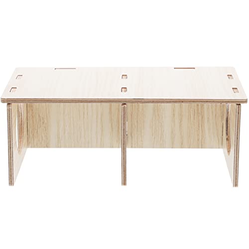 LIOOBO Holz Hamster Versteckhaus für Kleintiere Gemütliche Unterkunft für Meerschweinchen und Hamster Langlebig und Geräumig Rückzugsort für Entspannung und Spiel von LIOOBO