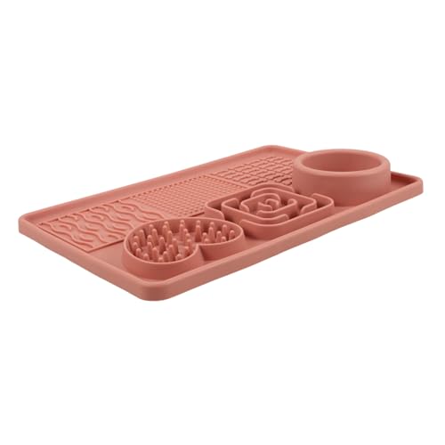 LIOOBO Hund Fressmatte aus Langsame Fütterungsmatte für Hunde mit Saugnäpfen für Langsames Essen Fördert Gesunde Essgewohnheiten für Haustiere Groß Rosa LIOOBO Hund Fressmatte aus Langsame Fütterungsmatte für Hunde mit Saugnäpfen für Langsames Essen Fördert Gesunde Essgewohnheiten für Haustiere Groß Rosa von LIOOBO