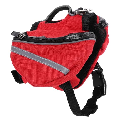 LIOOBO Hunde Rucksack Rucksackträger Für Hunde Wandern Geschirr Hundetaschen Welpe Transportboxen Für Haustiere Hunderucksack Klein Reisen Hundewanderrucksack Camping Rot LIOOBO Hunde Rucksack Rucksackträger Für Hunde Wandern Geschirr Hundetaschen Welpe Transportboxen Für Haustiere Hunderucksack Klein Reisen Hundewanderrucksack Camping Rot von LIOOBO