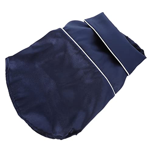 LIOOBO Hunde Schlafanzug Chihuahua Haustier Schlafanzug Marineblau Satin Schlafanzug Für Hunde Nach Dem Welpen Bodysuits Warme Haustierkleidung Für Den Innenbereich Welpenkostüm LIOOBO Hunde Schlafanzug Chihuahua Haustier Schlafanzug Marineblau Satin Schlafanzug Für Hunde Nach Dem Welpen Bodysuits Warme Haustierkleidung Für Den Innenbereich Welpenkostüm von LIOOBO
